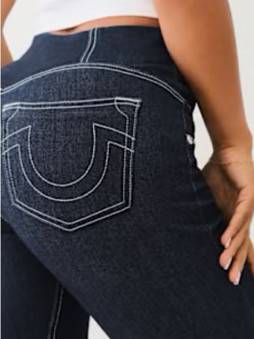 Truly Snatched Becca High-Rise Bootcut Navy Women's Jeans True Religion W27
